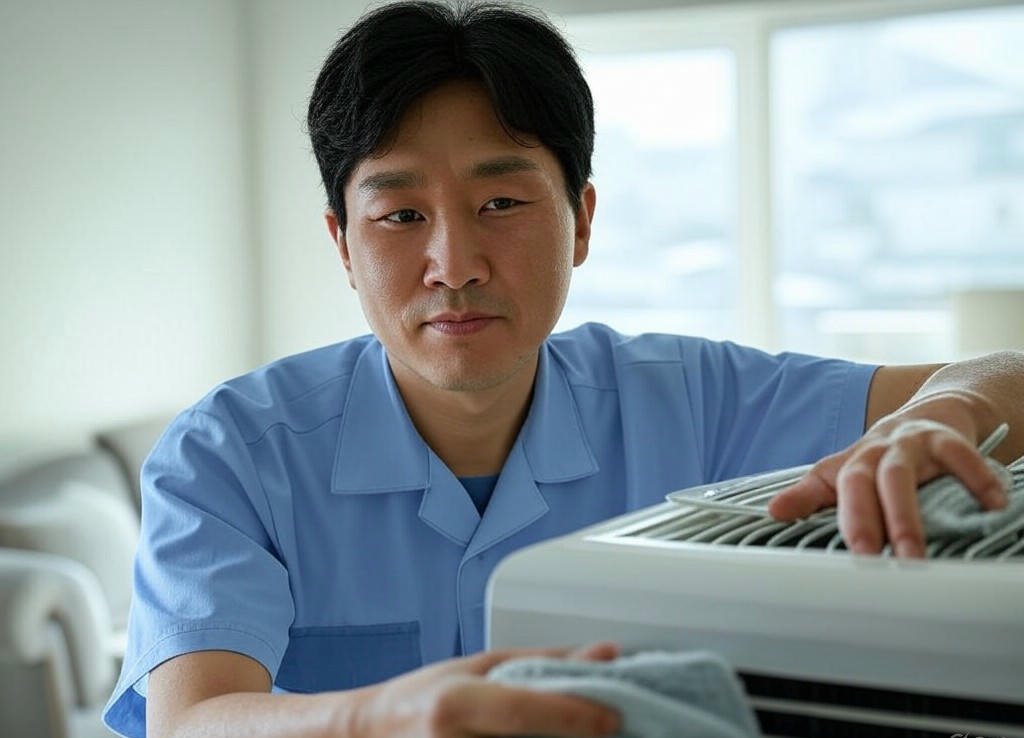 대구 에어컨청소 상인동, 대구에어컨청소 업체, 고래홈케어, 에어컨 곰팡이 냄새 제거